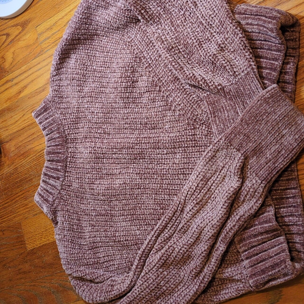 Pink Rose Mauve Chunky Sweater